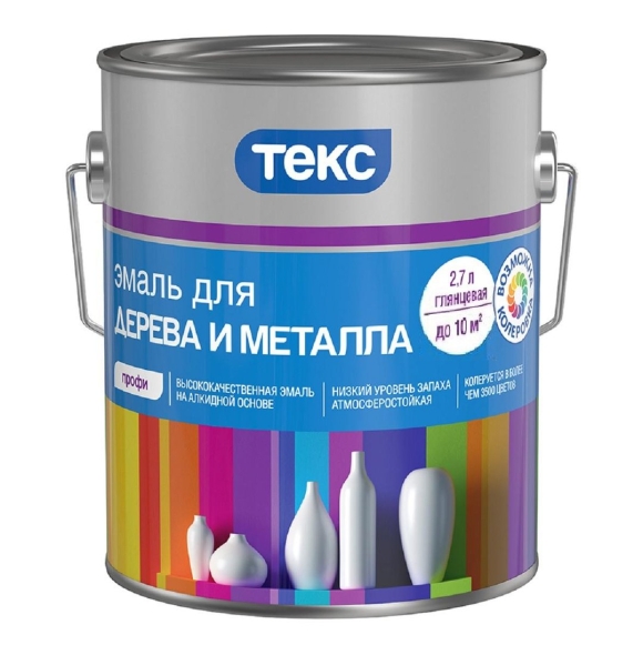 Эмаль универсальная акриловая профи Текс
