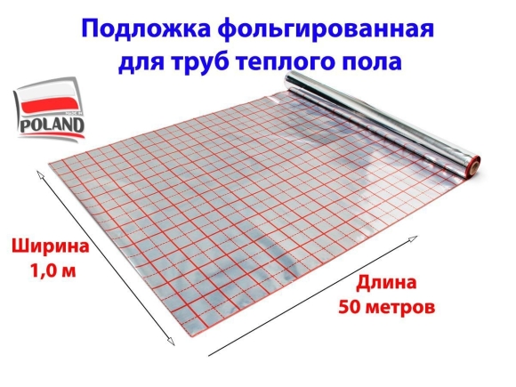 Фольгированный элемент для теплого водяного пола