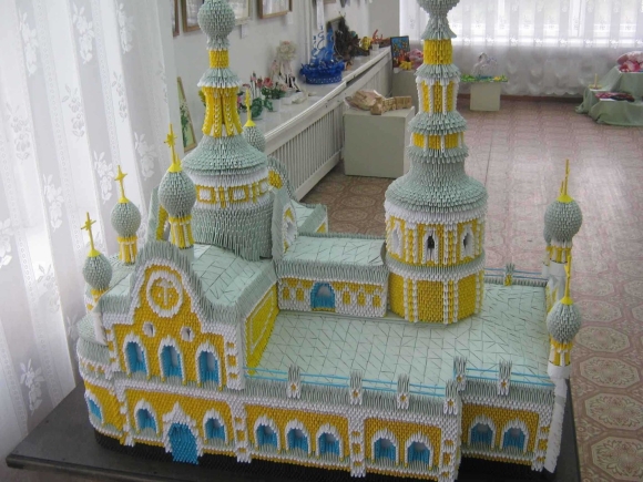 Храм Василия Блаженного модульное оригами