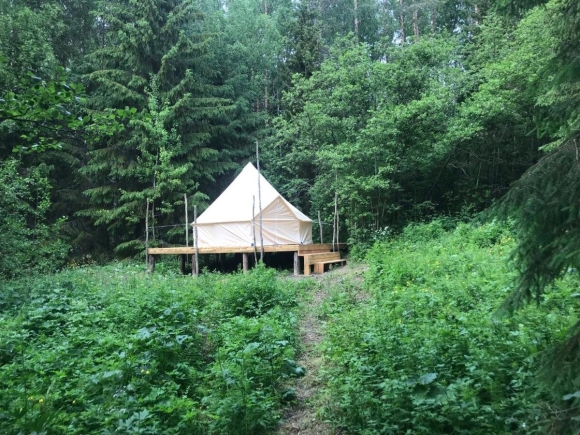 Глэмпинг финский Хутор Рускеала