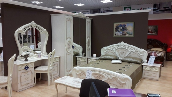 Интердизайн спальня роза беж