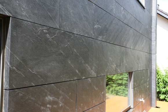 Каменный шпон Black Slate