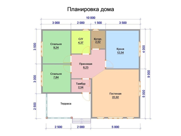 Планировка дома на одноэтажный