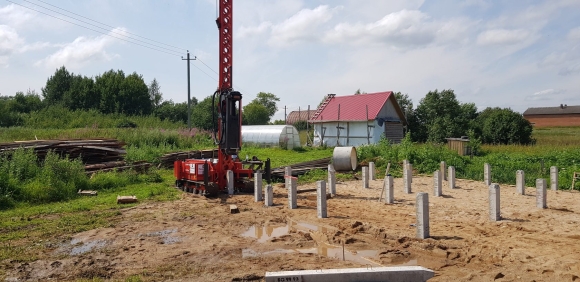 Фундамент на забивных сваях