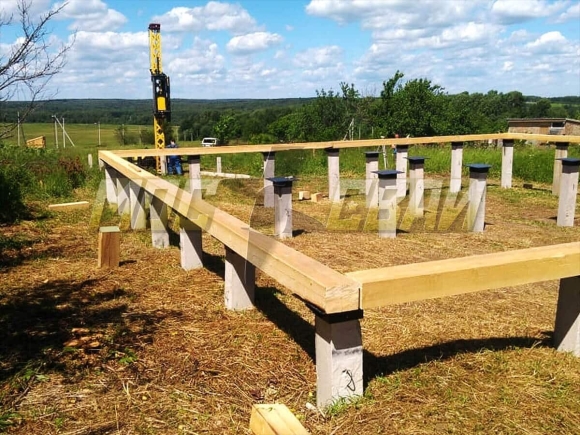 Фундамент на жб сваях
