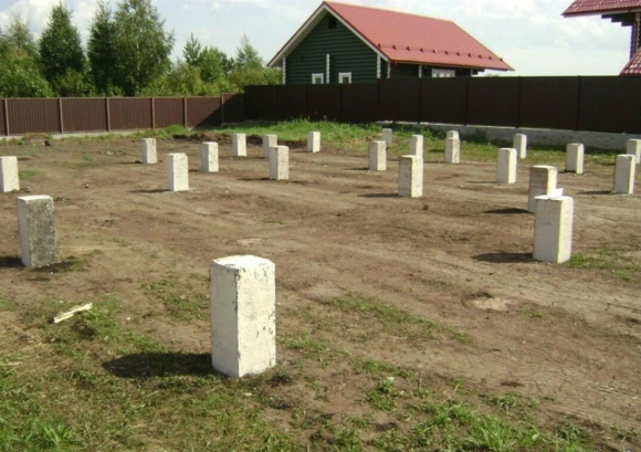Свайное поле забивных свай
