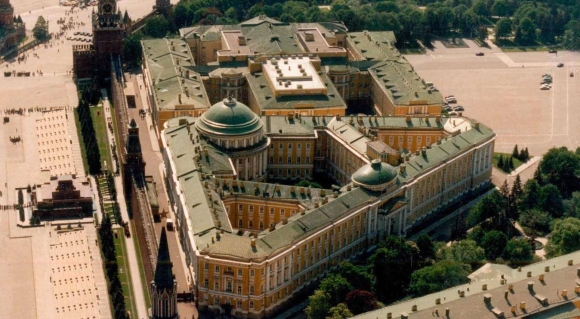 Сенатский дворец Московского Кремля сверху