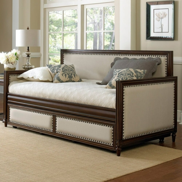 Кровать Annika Upholstered Daybed with Trundle