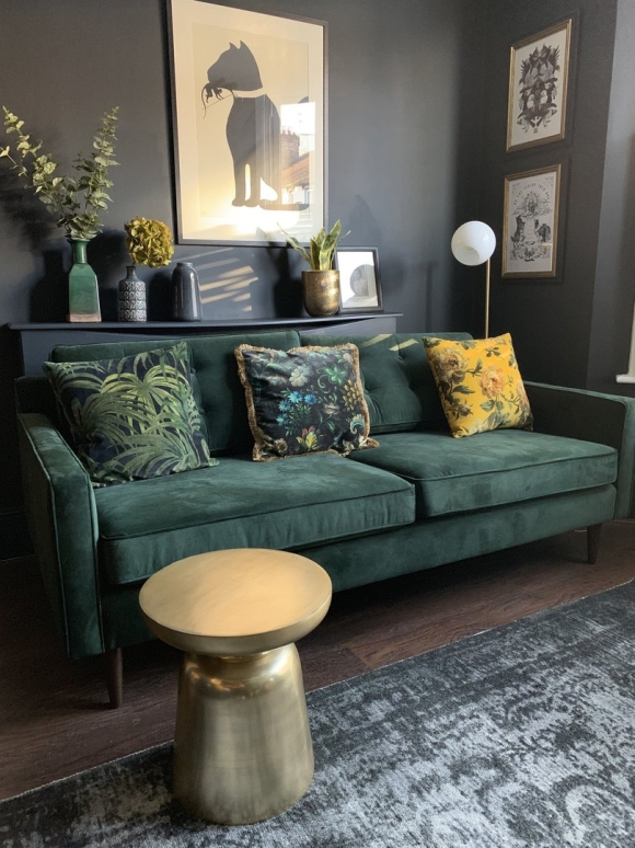 Диван лофт Velvet Emerald