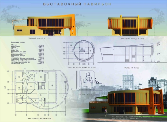 Выставочный павильон планировка