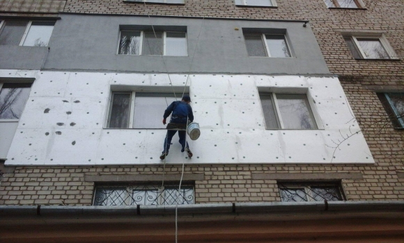 Утепление фасада многоэтажного дома