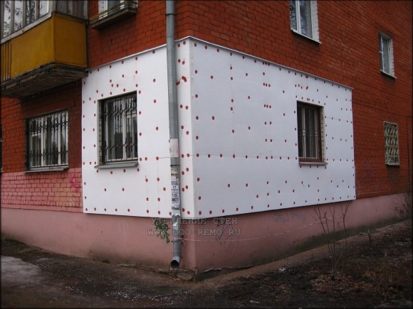 Утеплитель снаружи панельный дом