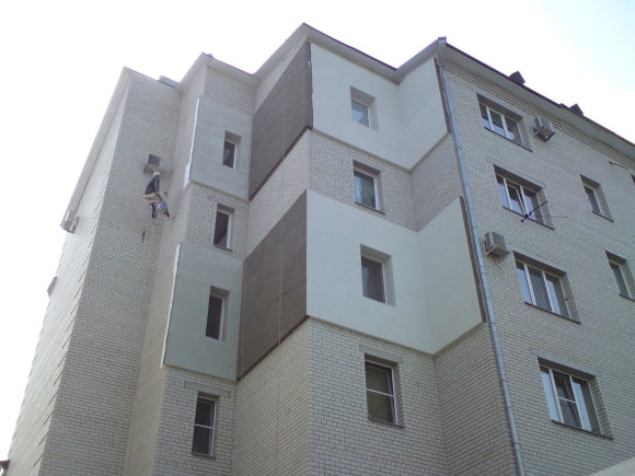 Утепление фасада многоэтажного дома