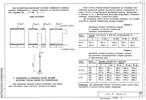 Несущая способность жб стеновой панели