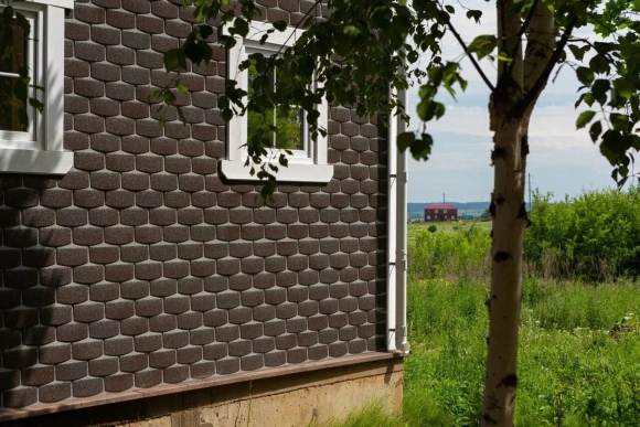 Мягкая фасадная плитка Hauberk ТЕХНОНИКОЛЬ