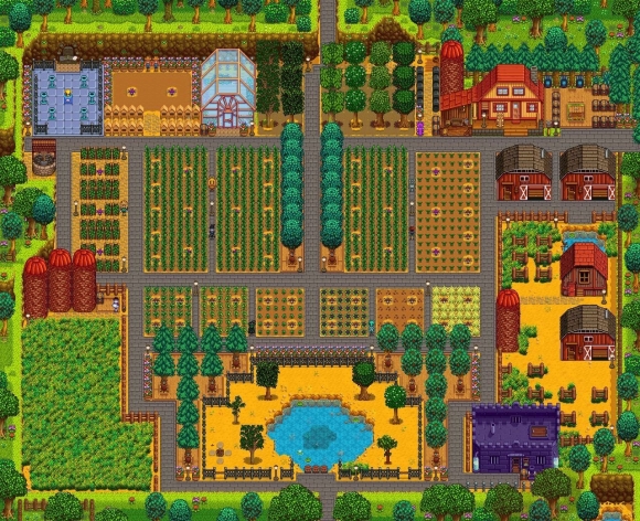 Stardew Valley планировка фермы
