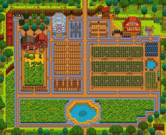 Stardew Valley планировка фермы