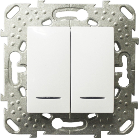 Выключатель Schneider Electric unica двухклавишный