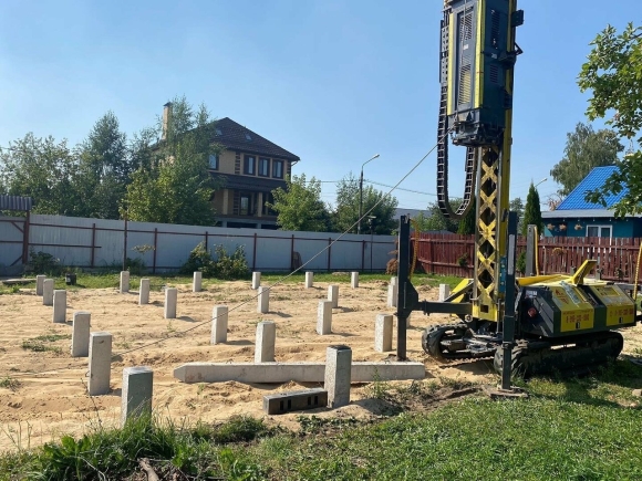 Фундамент на забивных сваях