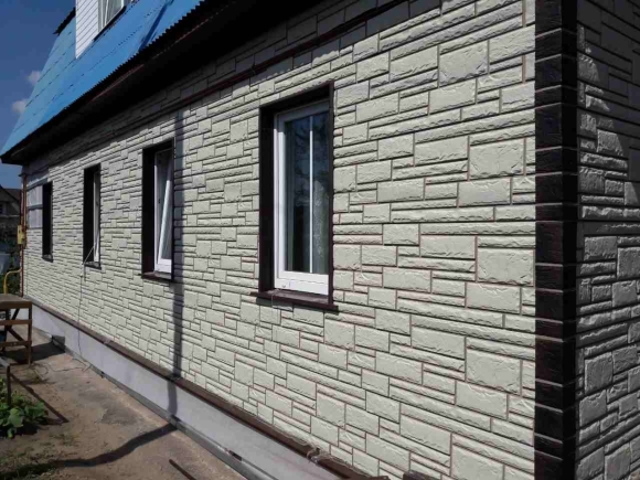 Альта профиль фасадные панели белый камень