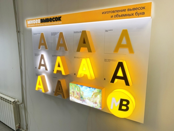 Вывеска с подсветкой