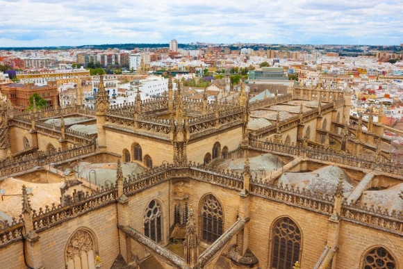 Seville Cathedral and River