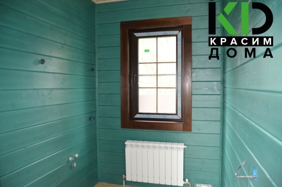 Tikkurila голубой имитация бруса