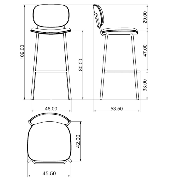 Bar Stool AUTOCAD Block
