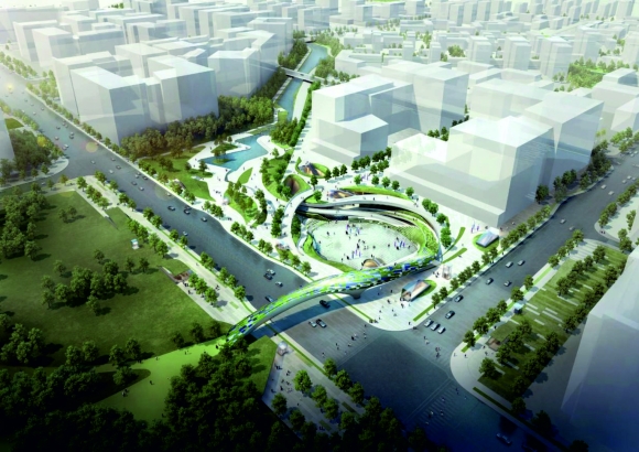 Парк Navy Yards Central Green в Филадельфии план