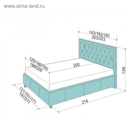 Кровать Симона Аскона