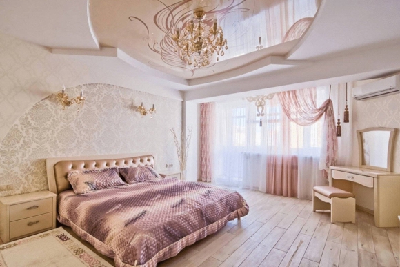 Красивые потолки для спальни