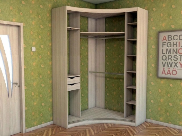 Угловой шкаф купе