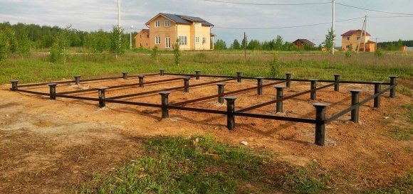 Фундамент на винтовых сваях