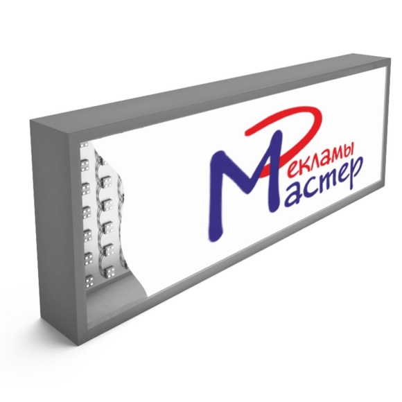 Световой короб сбоку чертеж