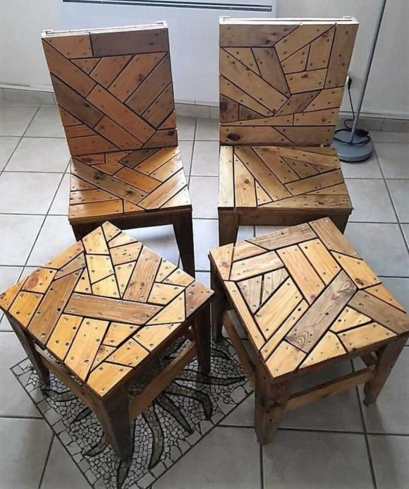 Изделия из кусочков дерева