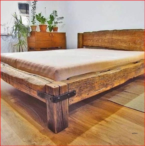 Кровать из брусков