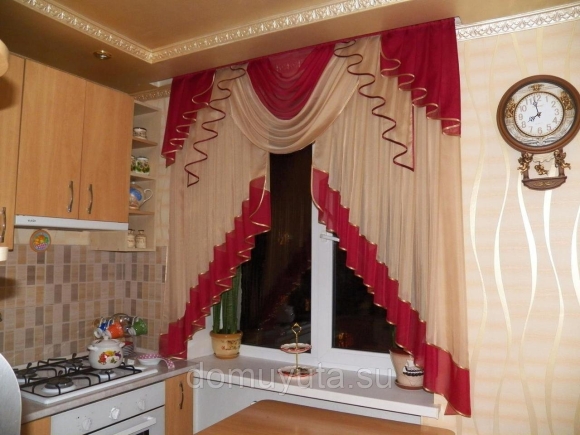 Красивые ламбрекены для кухни