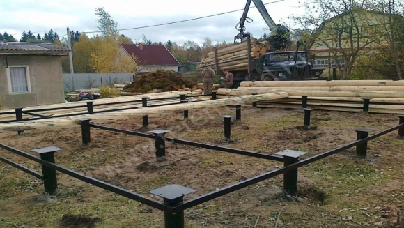 Винтовые сваи под баню