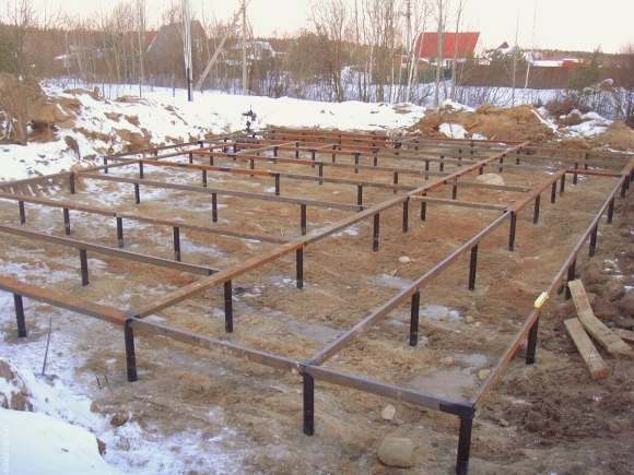 Свайно ригельный фундамент