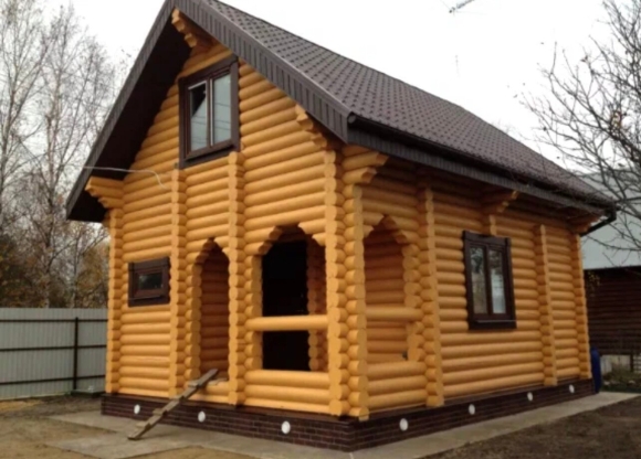 Оцилиндрованное бревно дом