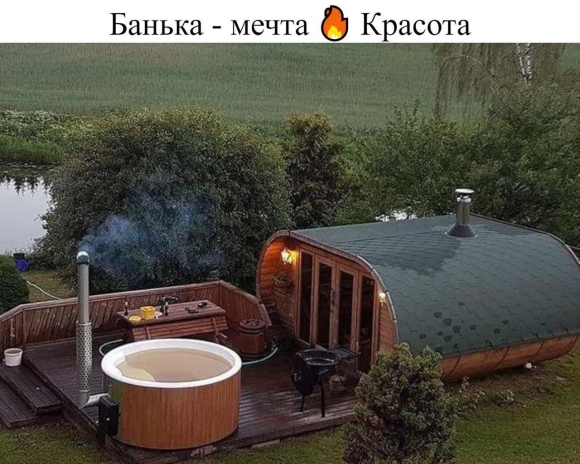 Баня бочка Квадро овал