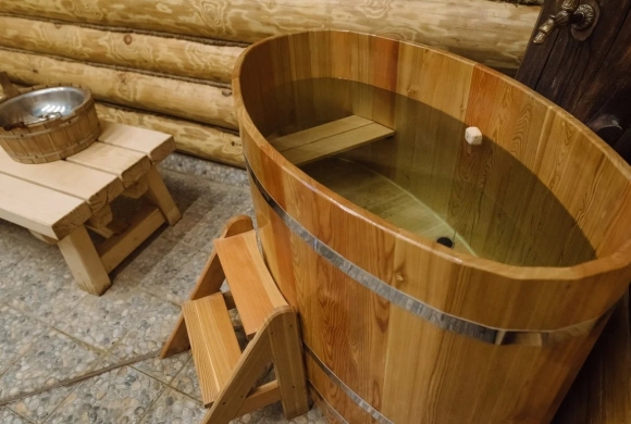 Купель для бани из дерева
