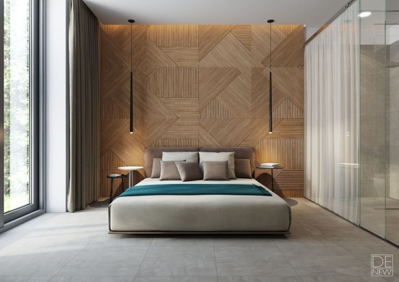 Шпонированные панели Topperfo Micro Ulme Stone Edition Acoustic Wood Panel