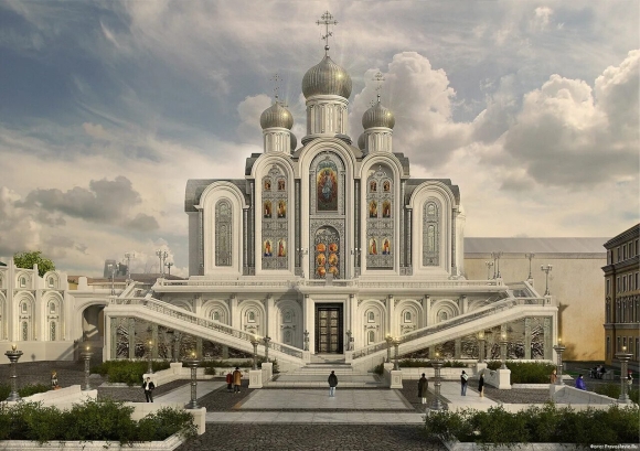 Новый храм Сретенского монастыря на Лубянке