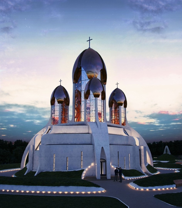 Современная церковная архитектура Орли часовня