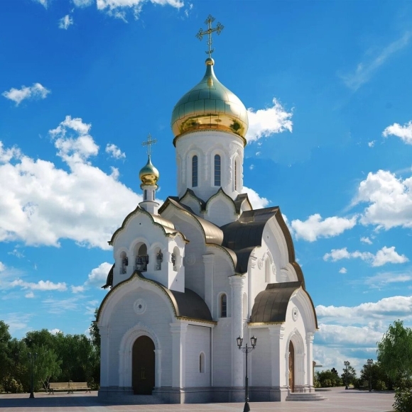 Однокупольный православный храм