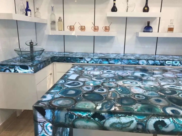 Агат камень столешница