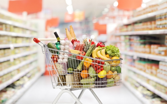 Full Cart of groceries