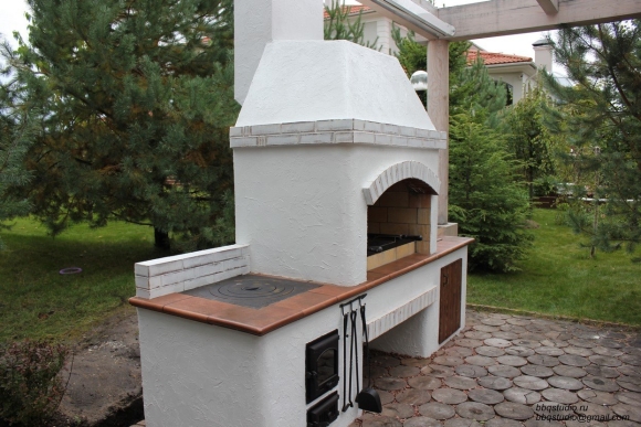 Барбекю из блоков Ytong