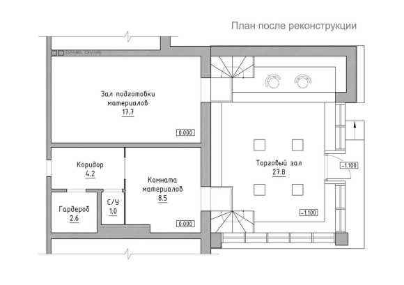 Схема помещений производственной аптеки